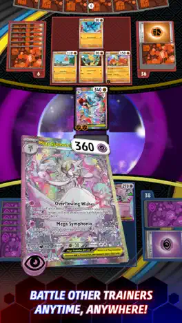 Pokémon TCG Live: an attack resolving, with the damage on the defending Pokemon