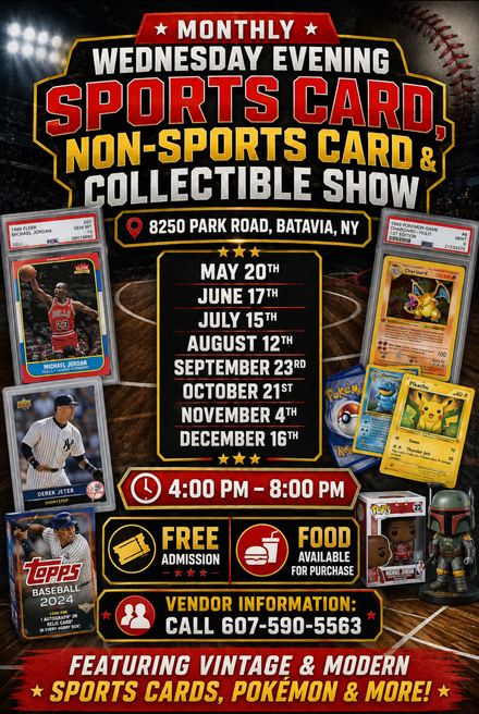 Flyer for 585Cardz Batavia Card & Collectibles Show, September 23, 2026