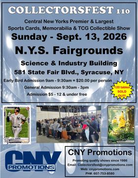Flyer for Collectorsfest #110, September 13, 2026. Opens larger