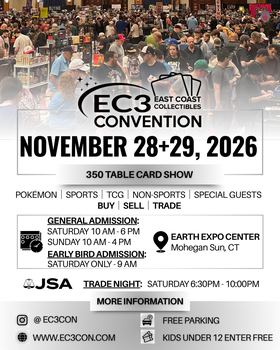 Flyer for EC3CON: East Coast Collectibles Convention, November 28, 2026. Opens larger