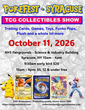 Flyer for POKEFEST Syracuse, October 11, 2026. Opens larger