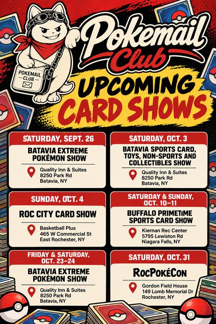PokeMail Club upcoming show dates