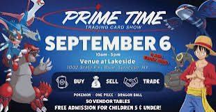 Flyer for Prime Time Trading Card Show, September 6, 2026
