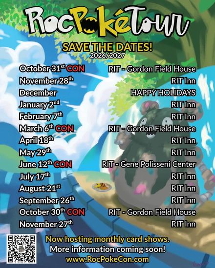 RocPokéCon upcoming show dates