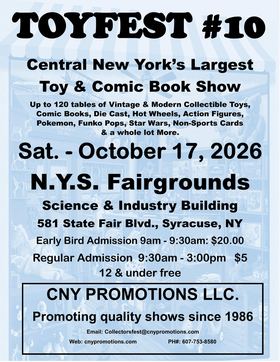 Flyer for Toyfest #10, October 17, 2026. Opens larger