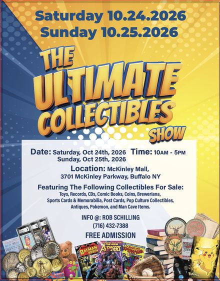 Flyer for The Ultimate Collectibles Show, October 24, 2026