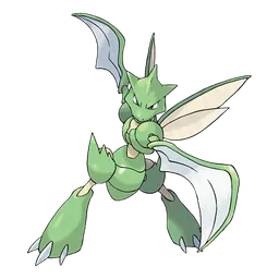 Scyther, official artwork