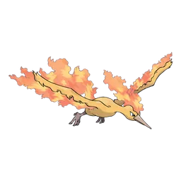 Moltres, official artwork
