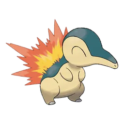 Cyndaquil, official artwork