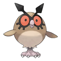 Hoothoot, official artwork