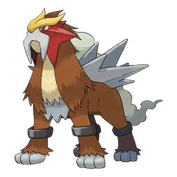 Entei, official artwork