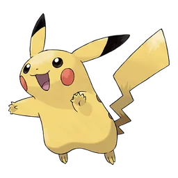Pikachu, official artwork