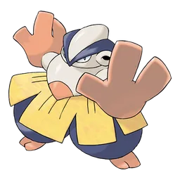 Hariyama, official artwork