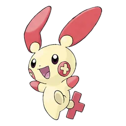 Plusle, official artwork