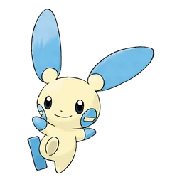 Minun, official artwork