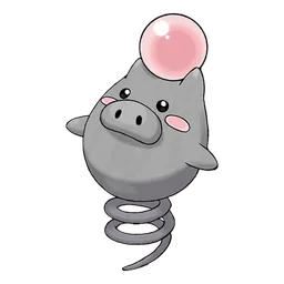 Spoink, official artwork