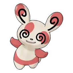 Spinda, official artwork