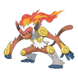 Infernape, official artwork