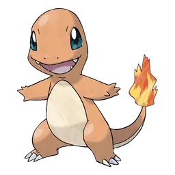 Charmander, official artwork