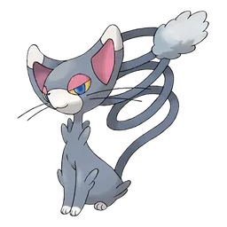 Glameow, official artwork