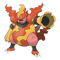 Magmortar, official artwork