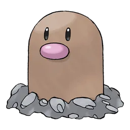 Diglett, official artwork
