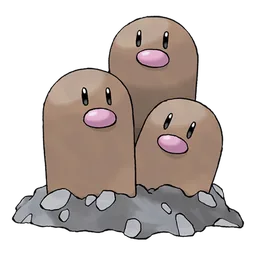 Dugtrio, official artwork