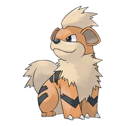 Growlithe, official artwork