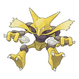 Alakazam, official artwork