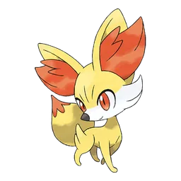 Fennekin, official artwork