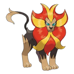 Pyroar, official artwork