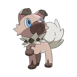 Rockruff, official artwork