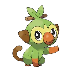 Grookey, official artwork