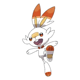 Scorbunny, official artwork