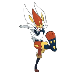 Cinderace, official artwork