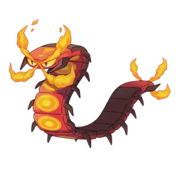 Centiskorch, official artwork