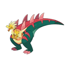 Dracozolt, official artwork